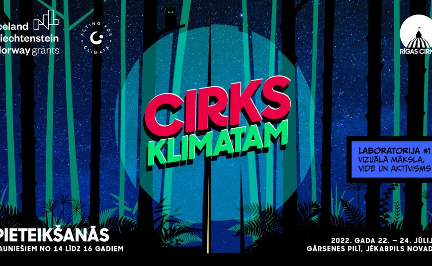 Aicina jauniešus PIETEIKTIES uz starptautiskā projekta “Cirks klimatam” pirmo laboratoriju – vizuālā māksla, vide un aktīvisms