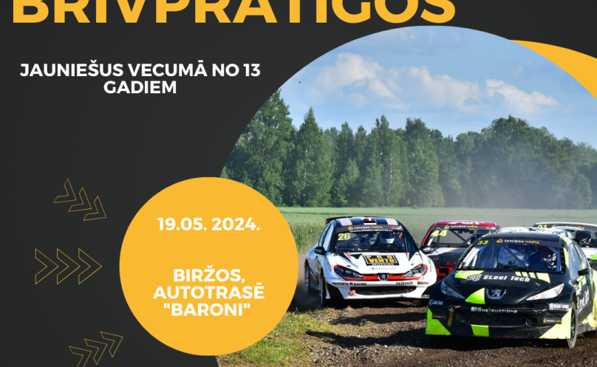 Esi brīvprātīgais rallijkrosā! 
