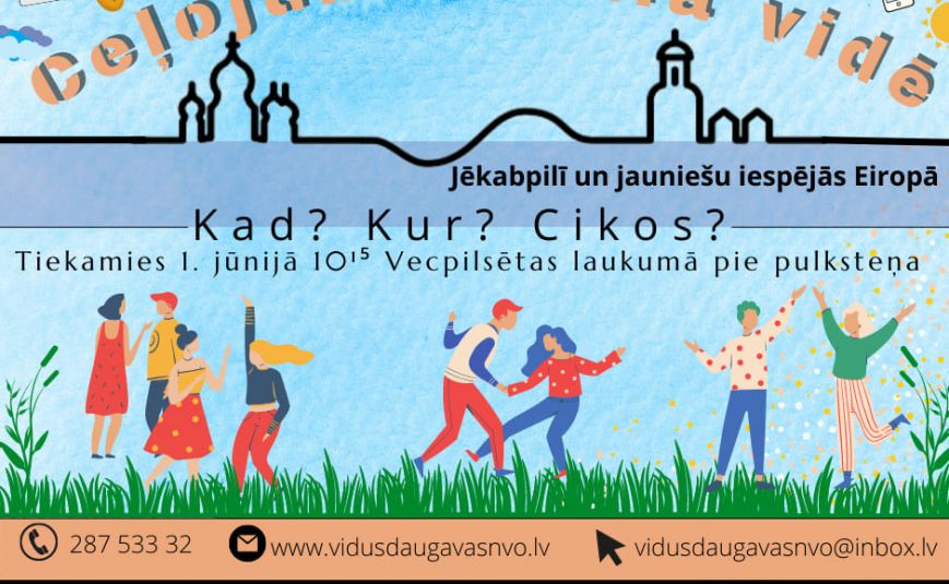 Ceļojums reālā vidē Jēkabpilī un jauniešu iespējās Eiropā