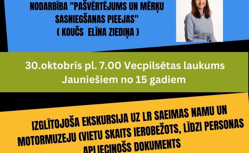 Oktobra aktivitātes projektā 