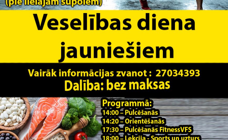 29.septembrī Jēkabpils Mežaparkā norisināsies “Veselības diena jauniešiem”
