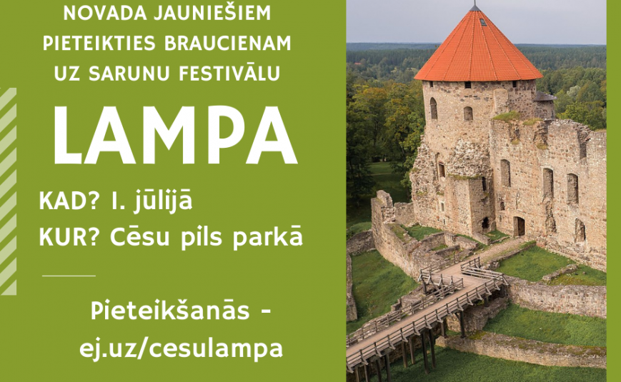 Iespēja pieteikties braucienam uz sarunu festivālu 
