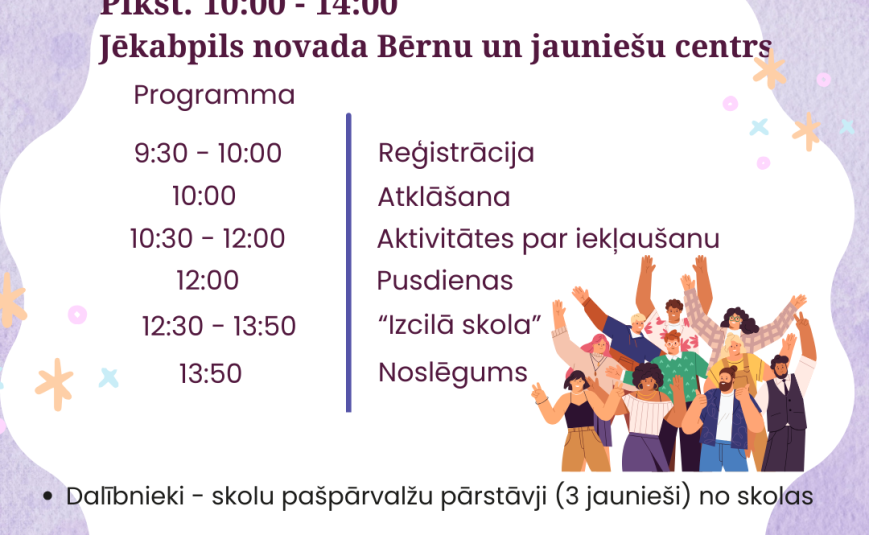 Apmācības skolēnu pašpārvaldēm 