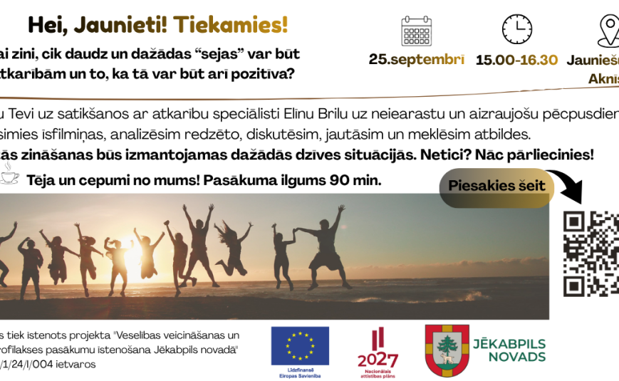 Aknīstē jauniešus aicina uz diskusiju un filmu pēcpusdienu par atkarību dažādajām sejām