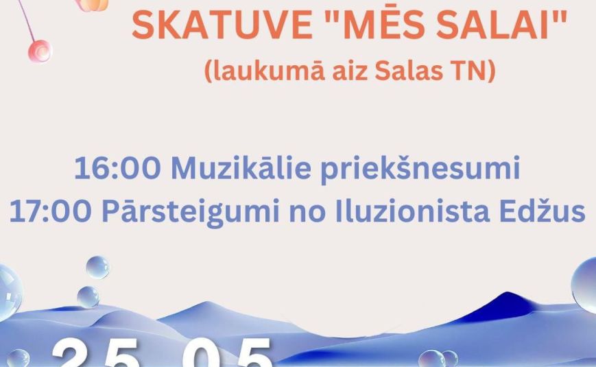 Aktivitātes jauniešiem Salas ciema svētkos