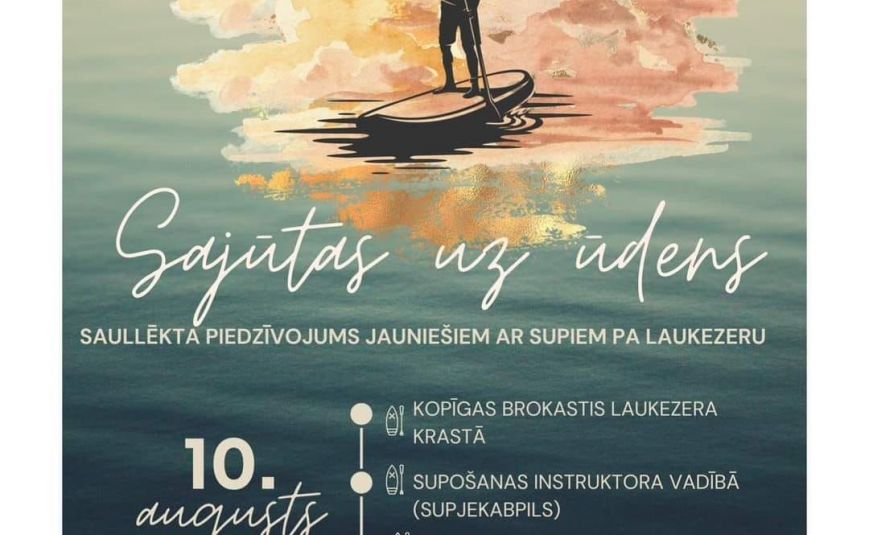 Projekta “Izzini sevi – Iepazīsti citus!” aktivitāte  “Sajūtas uz ūdens”