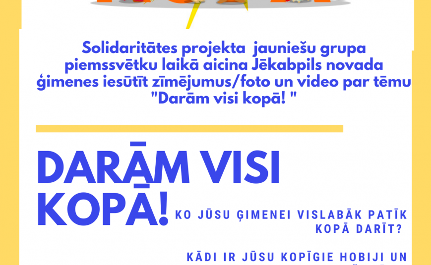 Piedalies zīmējumu, foto un video konkursā