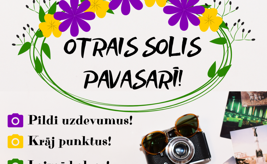 Jaunieti, piedalies foto-video orientēšanās konkursā „Otrais solis pavasarī!” 