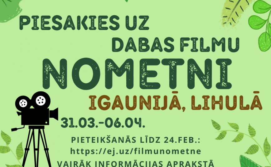 Piesakies dabas filmu nometnei Igaunijā