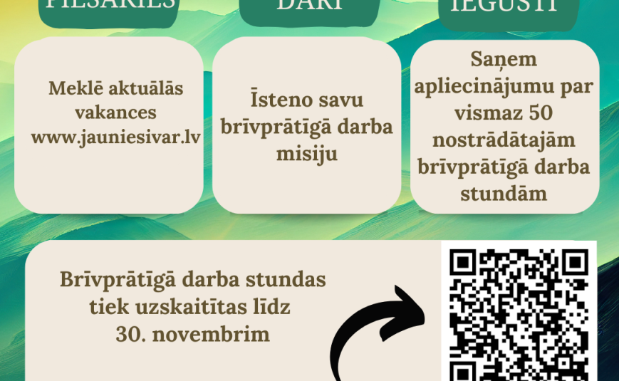 Jaunieti, iesaisties brīvprātīgajā darbā