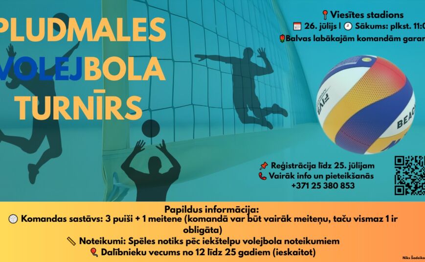 Piesakies jauniešu mix volejbola sacensībām