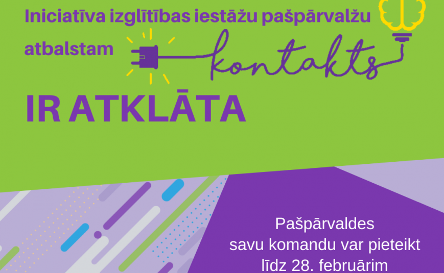 1000 eiro labākai attīstībai – skolu pašpārvaldes aicina pieteikties iniciatīvai “Kontakts”