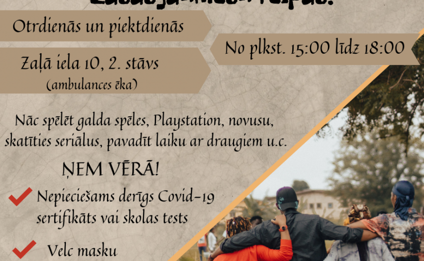 25.februārī tiks atvērtas jauniešu telpas Zasā
